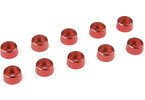 Washer for M3 Socket Head Screws OD=8mm Aluminium Red (10)
