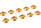 Washer for M3 Button Head Screws OD=10mm Aluminium Gold (10)