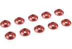 Washer for M3 Button Head Screws OD=10mm Aluminium Red (10)