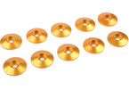 Washer for M3 Button Head Screws OD=15mm Aluminium Gold (10)