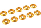 Washer for M4 Button Head Screws OD=12mm Aluminium Gold (10)