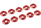 Washer for M4 Button Head Screws OD=12mm Aluminium Red (10)