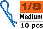 Body Clips 45° Bent Medium Blue (10)