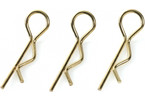 Body Clips 45° Bent Large Gold (10)