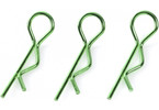 Body Clips 45° Bent Large Green (10)