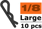 Sponka karosérie velká 45° černá (10)