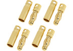 Connector Gold Plated 4.0mm Short (4 pairs)