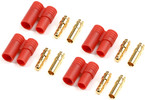 Connector Gold Plated 3.5mm w/ Plastic Housing (4)