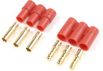 Connector Gold Plated 3.5mm 3-Pin w/ Plastic Housing (1 pair)