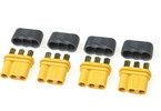 Connector Gold Plated MR-30 w/ Cap Female (4)