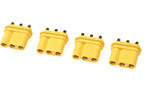 Connector Gold Plated MR-30PB w/ Cap Female (4)