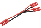 Kabel Y paralelní 2.0mm zlacený 14AWG 12cm