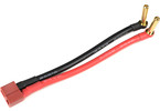 Bateriový kabel 4.0mm zlacený - Deans samice
