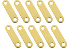 Battery Bars Gold Plated 18.5mm (10)