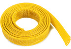 Wire Protection Sleeve Braided 10mm Yellow (1m)