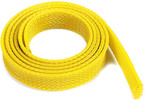 Wire Protection Sleeve Braided 14mm Yellow (1m)