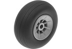 Airplane Wheels Rubber w/ Nylon Rim - 38mm Shaft Dia. 3mm (2)