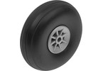 Airplane Wheels Rubber w/ Nylon Rim - 50mm Shaft Dia. 3mm (2)
