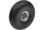Airplane Wheels Rubber w/ Nylon Rim - 73mm Shaft Dia. 4mm (2)