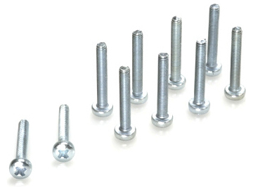 Šroub křížový půlkulatá hlava M2.5x12 zink. (10) / GF-0170-006