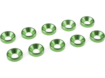 Washer for M4 Flat Head Screws OD=10mm Aluminium Green (10) / GF-0405-041