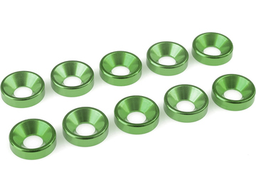 Washer for M5 Flat Head Screws OD=12mm Aluminium Green (10) / GF-0405-051
