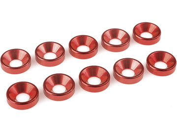 Washer for M5 Flat Head Screws OD=12mm Aluminium Red (10) / GF-0405-055