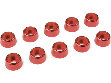 Washer for M4 Socket Head Screws OD=10mm Aluminium Red (10) / GF-0406-045