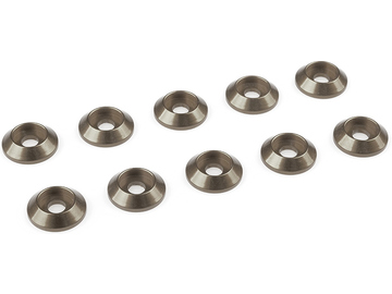 Washer for M3 Button Head Screws OD=10mm Aluminium Gun Metal (10) / GF-0407-023
