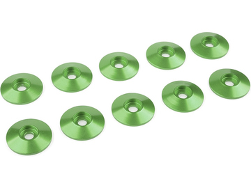 Washer for M3 Button Head Screws OD=15mm Aluminium Green (10) / GF-0407-031