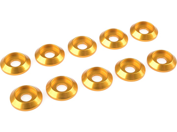 Washer for M4 Button Head Screws OD=12mm Aluminium Gold (10) / GF-0407-040