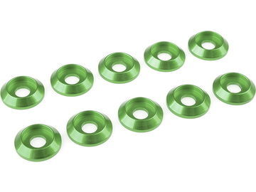 Washer for M4 Button Head Screws OD=12mm Aluminium Green (10) / GF-0407-041