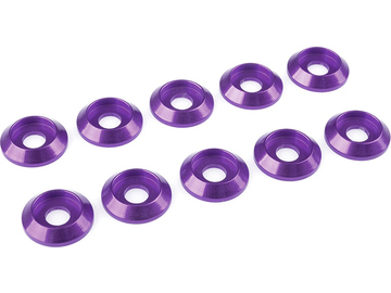 Washer for M4 Button Head Screws OD=12mm Aluminium Purple (10) / GF-0407-042