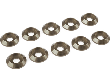 Podložka pro půlk. hlavu M4/12mm hliník metalická (10) / GF-0407-043