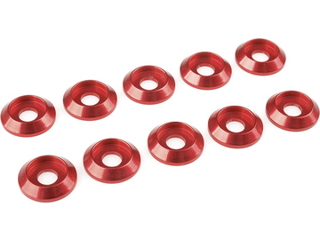 Washer for M4 Button Head Screws OD=12mm Aluminium Red (10) / GF-0407-045