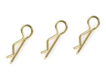 Body Clips 45° Bent Small Gold (10) / GF-0410-001