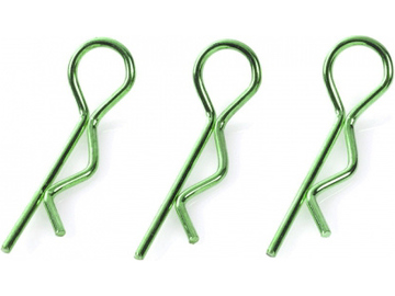 Body Clips 45° Bent Large Green (10) / GF-0410-021