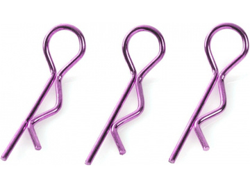 Body Clips 45° Bent Large Purple (10) / GF-0410-022