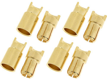 Connector Gold Plated 6.0mm (4 pairs) / GF-1000-007