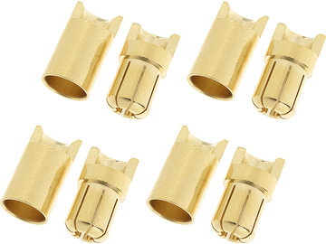 Connector Gold Plated 6.5mm (4 pairs) / GF-1000-009