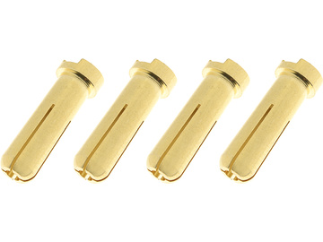 Connector Gold Plated 5.0mm 90deg Male (4) / GF-1000-014
