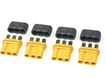 Connector Gold Plated MR-30 w/ Cap Male (4) / GF-1085-002