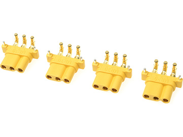 Connector Gold Plated MR-30PW w/ Cap Female(4) / GF-1086-002