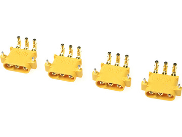 Connector Gold Plated MR-30PW w/ Cap Male (4) / GF-1086-003