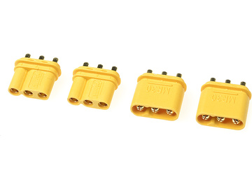 Connector Gold Plated MR-30PB w/ Cap (2 pairs) / GF-1087-001