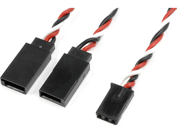 Kabel serva Y kroucený Futaba HD 22AWG 15cm / GF-1120-020