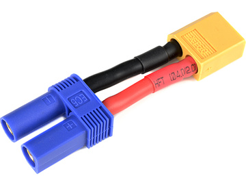Power Adapter Lead EC5 Battery Connector - XT-60 Device Connector 12AWG / GF-1301-124