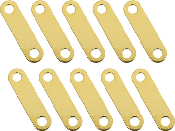 Zlacené spojky baterií 18.5mm (10) / GF-1330-001
