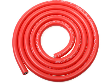 Kabel se silikonovou izolací Powerflex 8AWG červený (1m) / GF-1341-010