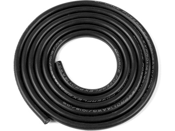 Kabel se silikonovou izolací Powerflex 14AWG černý (1m) / GF-1341-041